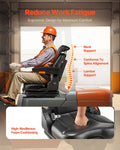 Forklift Tractor Suspension Seat Adjustable Back Armrest Headrest Belt