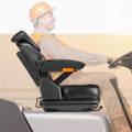 Forklift Tractor Suspension Seat Adjustable Back Armrest Headrest Belt