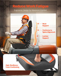 Forklift Tractor Mower Seat Adjustable Headrest Seatbelt