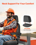 Forklift Tractor Mower Seat Adjustable Headrest Seatbelt