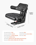 Universal Forklift Seat Waterproof Tractor Suspension Adjustable Back