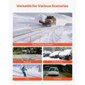 Driveway Markers, 500Pcs 122cm Long 6.35mm Dia, Hi-Visibility Driveway Reflectors with 12 in Steel Drill Bits, Reflective Snow Sticks Fiberglass Pole for Parking Lots, Walkways, Snow Plowing