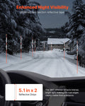 500Pc Driveway Markers 122cm Reflective Fiberglass Snow Sticks