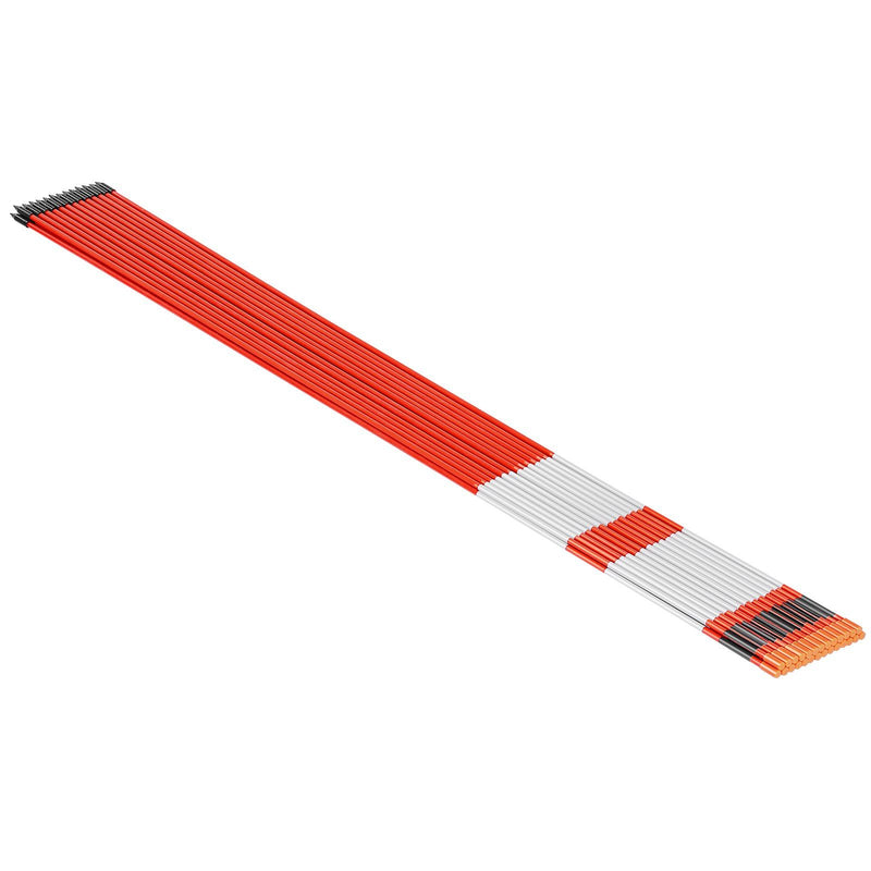 Driveway Markers 200Pcs 122cm Fiberglass Reflective Snow Sticks