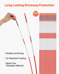 Driveway Markers 200Pcs 122cm Fiberglass Reflective Snow Sticks