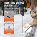 Driveway Markers 100PCS 121.5cm Orange Fiberglass Snow Stakes Reflective