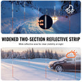 Driveway Markers 100PCS 121.5cm Orange Fiberglass Snow Stakes Reflective