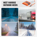 Driveway Markers 100PCS 121.5cm Orange Fiberglass Snow Stakes Reflective