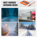 Driveway Markers 30 PCS 121.5cm Orange Fiberglass Snow Stakes