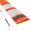 Driveway Markers 30 PCS 121.5cm Orange Fiberglass Snow Stakes