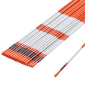 Driveway Markers 30 PCS 121.5cm Orange Fiberglass Snow Stakes