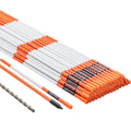 Driveway Markers 50PCS 121.5cm Orange Fiberglass Snow Stakes Reflective