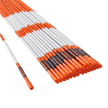 Driveway Markers 50PCS 121.5cm Orange Fiberglass Snow Stakes Reflective