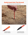 Driveway Markers 50Pcs 152cm Reflective Snow Sticks Fiberglass Poles