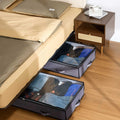 Under Bed Storage Containers 90L 6 Pack Clear Lids Low Profile