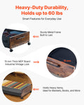 Under Bed Storage Containers 650x460x180mm Wheels 2 Pack