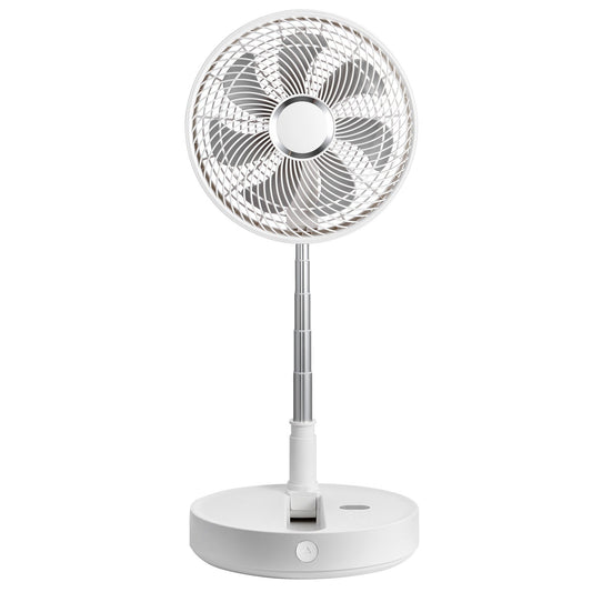 12" Foldable Oscillating Standing Fan Remote 4 Speed 7200mah USB