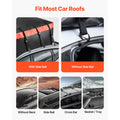Car Rooftop Cargo Carrier Bag, 20 Cubic Feet Roof Cargo Carrier, Heavy Duty 840D PVC 100% Waterproof Car Roof Luggage Bag for All Vehicle with/without Rack- with Lock, Anti-Slip Mat, 6 Door Hook