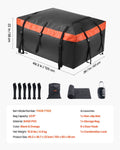 Car Roof Cargo Carrier Bag 23 Cubic Feet 840D PVC Waterproof