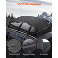 Car Rooftop Cargo Carrier Bag, 21 Cubic Feet Cargo Carrier for Car Roof, 100% Waterproof 900D Oxford Cloth Roof Luggage Bag for All Vehicle with/without Rack- with Lock, Non-Slip Mat, Door Hooks
