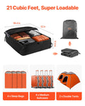 Car Roof Cargo Bag 21 Cubic Feet Waterproof with Lock Non-Slip Mat