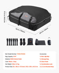 Car Roof Cargo Bag 21 Cubic Feet Waterproof with Lock Non-Slip Mat