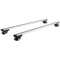 Roof Rack Cross Bars Aluminum 90kg Adjustable Locks SUV Sedan Van