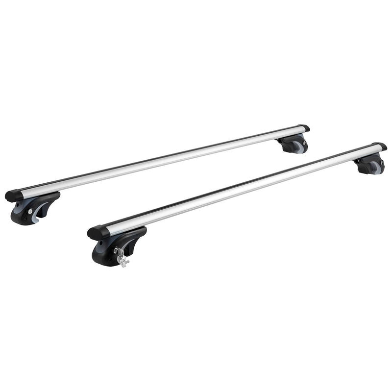 Roof Rack Cross Bars Aluminum 90kg Adjustable Locks SUV Sedan Van
