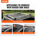 Roof Rack Cross Bars Aluminum 90kg Adjustable Locks SUV Sedan Van