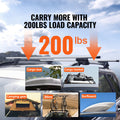 Roof Rack Cross Bars Aluminum 90kg Adjustable Locks SUV Sedan Van