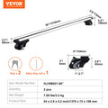 Roof Rack Cross Bars Aluminum 90kg Adjustable Locks SUV Sedan Van