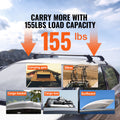 Universal Roof Rack Crossbar Naked Roof Aluminium Lock