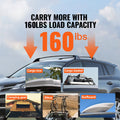 Toyota RAV4 2020-2023 Roof Rack Cross Bars 160lbs Aluminium