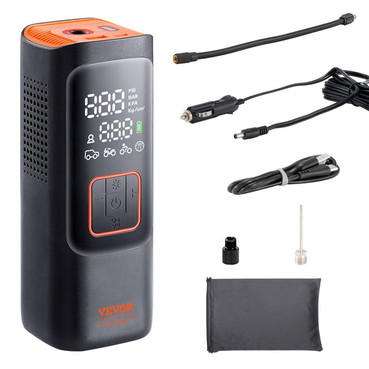 Portable Air Compressor 160PSI 7800mAh Cordless Electric Pump