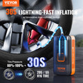 Portable Air Compressor 12000mAh Rechargeable Tire Pump LCD Gauge