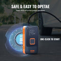 Portable Air Compressor 12000mAh Rechargeable Tire Pump LCD Gauge