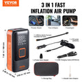 Portable Air Compressor 12000mAh Rechargeable Tire Pump LCD Gauge
