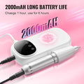 Electric Nail Drill 35000RPM Cordless Manicure Pedicure Machine 6 Bits