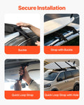 Roof Rack Pads 33in 176lbs Capacity Kayak Canoe Surfboard