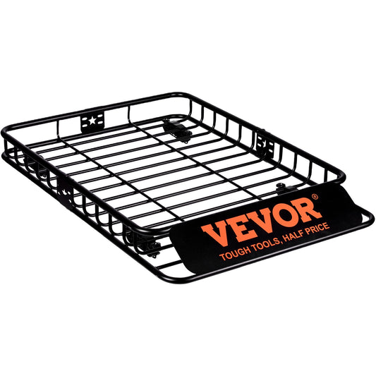 Roof Rack Cargo Basket 200LBS 46x36x4.5" SUV Truck Car