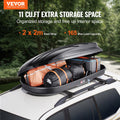 Rooftop Cargo Carrier 340L Luggage Storage Box ABS SUV Car