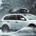 Rooftop Cargo Carrier 340L Luggage Storage Box ABS SUV Car