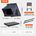 Rooftop Tent Hard Shell 2-3 Person Waterproof Jeep SUV Truck