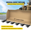Bucket Tooth Bar 48in Tractor Loader Bucket Teeth Bolt On 23TF