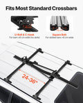 Roof Bike Rack 15kg Capacity Upright Rooftop Bicycle Carrier Black