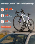 Roof Bike Rack 15kg Capacity Upright Rooftop Bicycle Carrier Black
