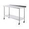 Stainless Steel Work Table 24x60x40 Commercial Food Prep Casters