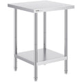 Stainless Steel Prep Table 24x24x34in 3 Adjustable Height Levels
