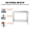 Stainless Steel Work Table 24x48x36 Commercial Food Prep
