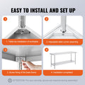 Stainless Steel Prep Table 24x72